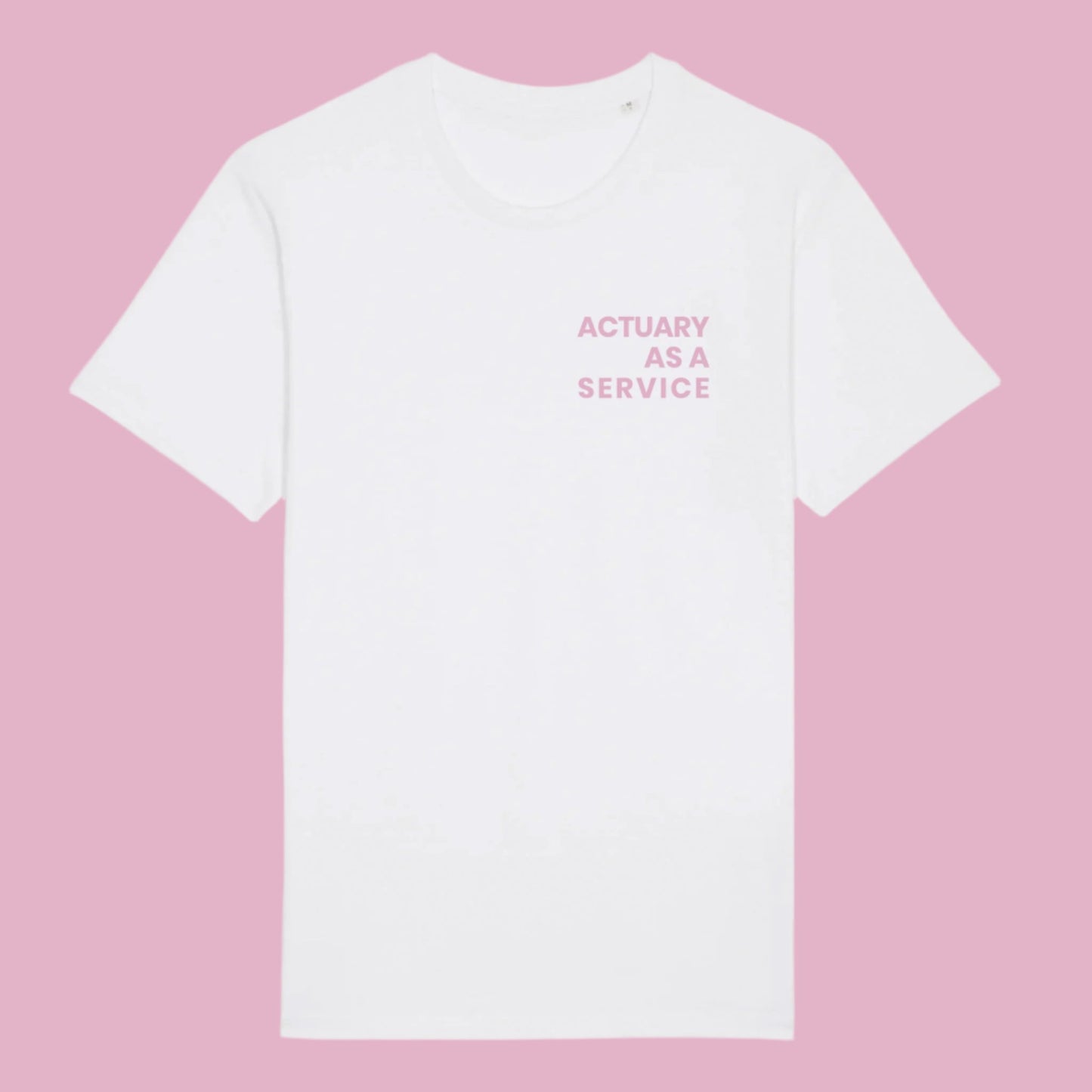 Aktuar shirt lyserød
hvid