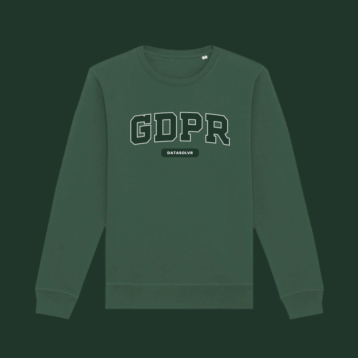 GDPR sweatshirt flaskegrøn